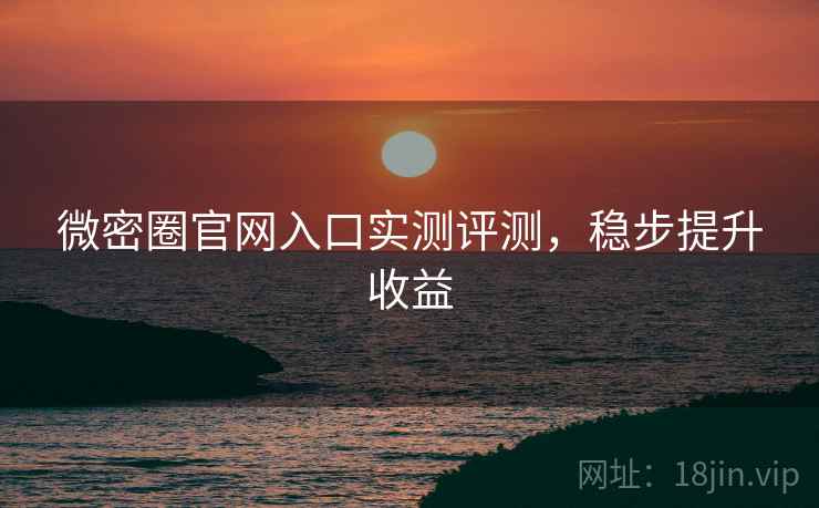 微密圈官网入口实测评测，稳步提升收益  第2张