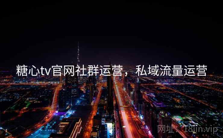 糖心tv官网社群运营，私域流量运营  第2张